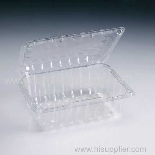 Clear plastic dessert containers with lock lids