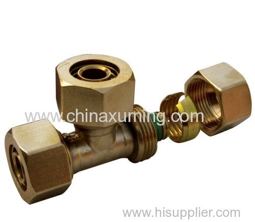 Forged Brass Equal Union Tee Fittings