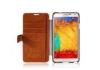 Genuine Leather Phone Case For Note 3 N9002 , Phone Case With 3 Card Holders