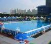 Outdoor inflatable Water Park Metal Frame Swimming Pools blue With SGS EN71
