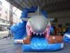 1500 D PVC shark Inflatable Slide Rental for water slide or dry slide