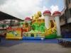 red green Simpsons inflatable amusement park bouncer , 15m * 8m EN15649