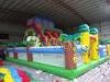 colorful Sport Games inflatable fun city amusement park with 0.55mm pvc