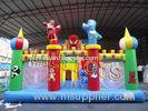 pvc fireproof red inflatable playground Fun City , customized inflatable Fun