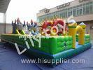 CE Fireproof Commercial Inflatable Fun City For Kids Adults / PVC Fun Inflatable
