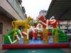 Durable Outdoor Inflatable Fun Park City , PVC Inflatable Playground