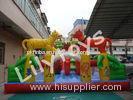 Durable Outdoor Inflatable Fun Park City , PVC Inflatable Playground