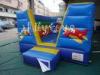 blue residential 4m * 3m used commercial inflatable bouncers blower