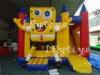 Lilytoys inflatable sponge bobs slide bouncy combo , quadruple stitched