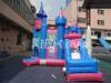 Colorful giant inflatable combos / inflatable bouncy slide for fun