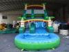 Lilytoys Green Park Inflatable Water Slide Customize Pvc With Palm Tree