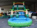 Lilytoys Green Park Inflatable Water Slide Customize Pvc With Palm Tree