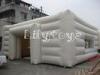 White Custom PVC Inflatable Tent Clear , Beach Inflatable Cube Tent