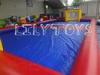 colorful fireproof tarpaulin inflatable football court for outdoor sport game