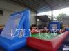 PVC Red Blue Inflatable Sports Games Football Field / Bouncer Inflatable , EN15649