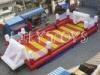 EN14960 Fireproof Inflatable Football Field , 0.55mm Plato PVC Commercial Inflatables