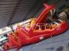 red color pvc inflatable obstacle tunnel dragon inflatable tunnels