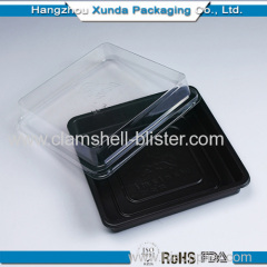 Square plastic blister salad boxes with lids