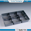 Plastic tray with 6 dividers for cookie packaging