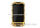Yellow Weather proof IP67 Military Standard Smartphone 4 Inch With Android 4.2.2 OS