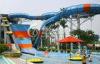 Open or Close Spiral Water Slide / Blue Raft Slide for Commercial Water Park Equipment