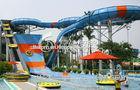 Open or Close Spiral Water Slide / Blue Raft Slide for Commercial Water Park Equipment