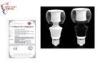 Eco Friendly 320Beam Angle LED Globe Bulbs 8 Watt 80lm/w For Factory