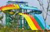 Multi Lane Variable speed Race Water Slide , Water Park Equipment for Kids