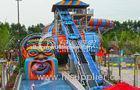 Big Snake Water Slide Water Park Equipment , Customized Fiberglass Water Slides