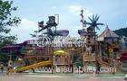 Fiberglass Water House Aqua Playground Equipment For Children Water Theme Park