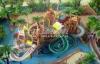 Outdoor or Indoor Water House With Fiberglass Spiral Water Slide , Water Amusement Park