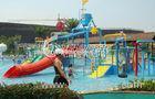 Summer Entertainment Fiberglass Kids Water Playground Equipment with High Speed Spiral Water Slide