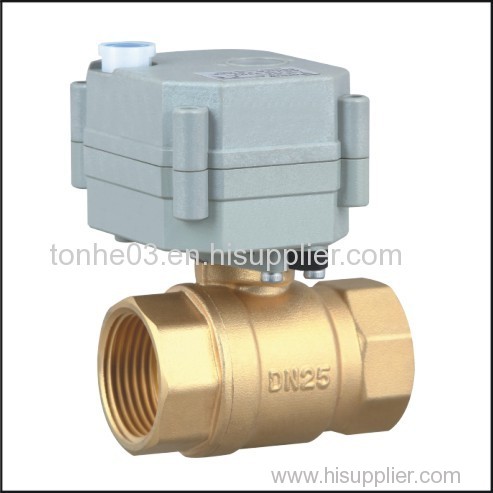 2 way motorized brass ball valve for automatic control