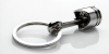 Engine Piston Chrome Keychain