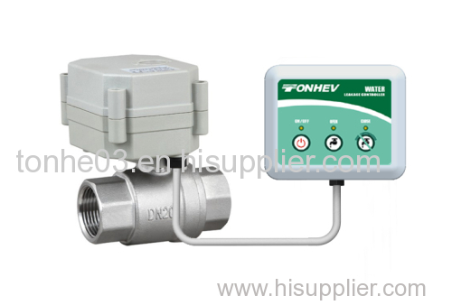 Sensor valve for water leak control