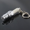 Spark Plug White LED Keychain Light