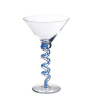 Flesta ,blue cocktail glass