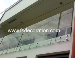 Balcony Glass Stainless Balutrade/Railing for house