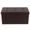 Faux leather Bench storage footstool ottoman pouf LSF40Z