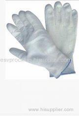 XL Safety White PU Coated Glove with Knitted Seamless Nylon Liner