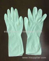 Household Light Weight Diamond Finish Rubber Latex Household Glove With Flock Lined