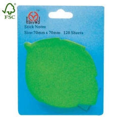 Leap shape sticky note with blister card