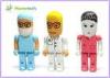 Mini White 4GB 8GB 16GB Cartoon Doctor Character USB Flash Drive