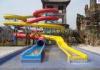 Adult Fiber glass open spiral water slide For water Amusement Park