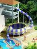 Outdoor Kids Swimming Pool Water Slide Fiberglass Bowl Slide For Summer Entertainment