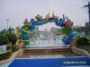 Water Theme Park Rainbow Water Entrance W6 * H3m Aqua Waterfall