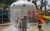 Mushroom Water Fountain Spray Park Equipment Toddlers Entertainment