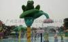 Water Pool Toys Frog Jump Aqua Fountain , Water Playground Equipment