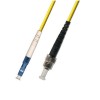 LC-ST Single mode Simplex Fiber Optic Patch Cord