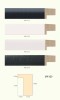 4 colors of PS Frame Mouldings (JW123)